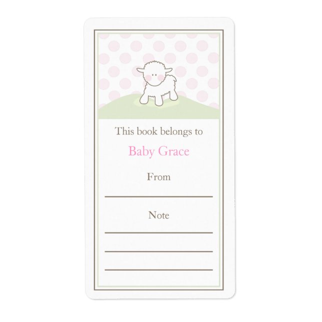 Liten lammbokskylt fraktsedel (Framsidan)