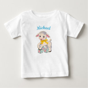 Liten lampa gult band personlig namn t shirt