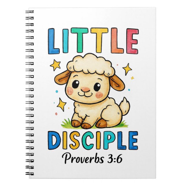 Liten lärjunge Ordspråksboken 3:6 Anteckningsbok (Framsidan)