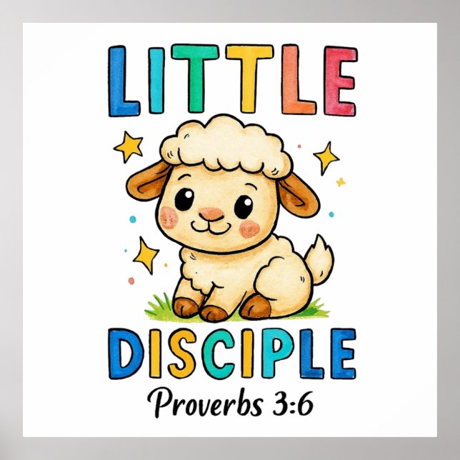Liten lärjunge Ordspråksboken 3:6 Poster (Framsidan)