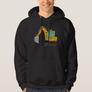 Liten lastbil för byggarbeten hoodie