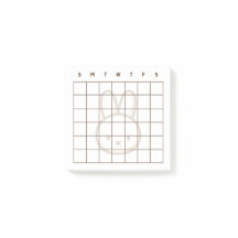 Liten latte bunny Calendar Post-it Notes