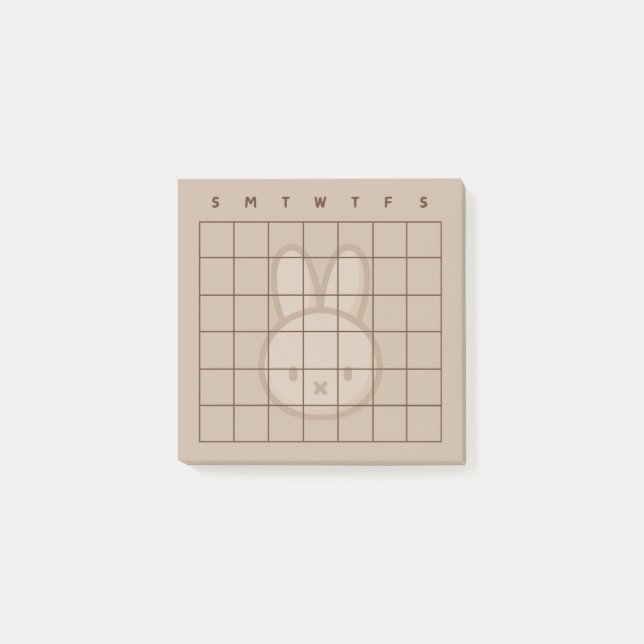 Liten latte bunny Calendar Post-it Notes Block (Framsida)