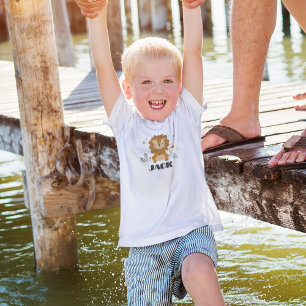 Liten Lejon, anpassad Småbarn T-shirt 12M-5T