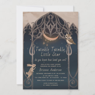 Liten liten stjärna, Rustic Baby Shower Inbjudningar
