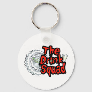 Liten logotyp drinksquaden nyckelring