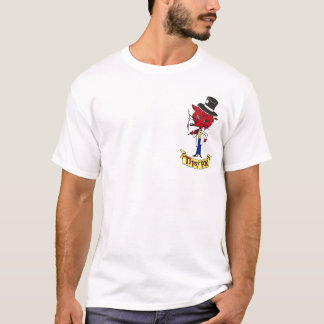 Liten logotyp för lätt berusad räv t shirt