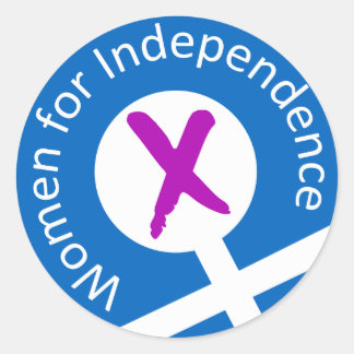 Liten logotyp runt klistermärke