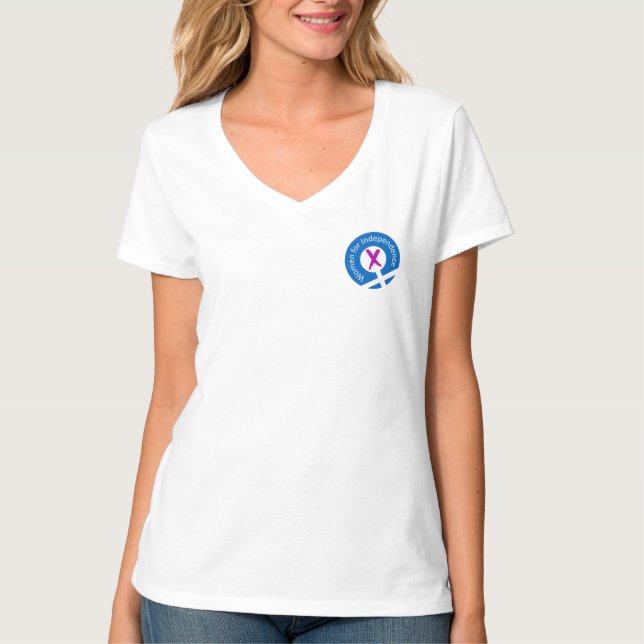 Liten logotypv-nacke t-shirt (Framsida)