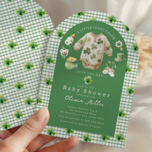 Liten Lucky Charm Baby Shower Inbjudan
