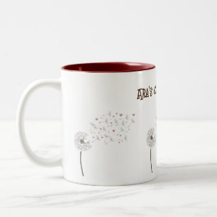 Liten lycka med en speciell dandelion mugg med