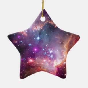 Liten Magellaniskt molntäcke Galaxy Space Julgransprydnad Keramik