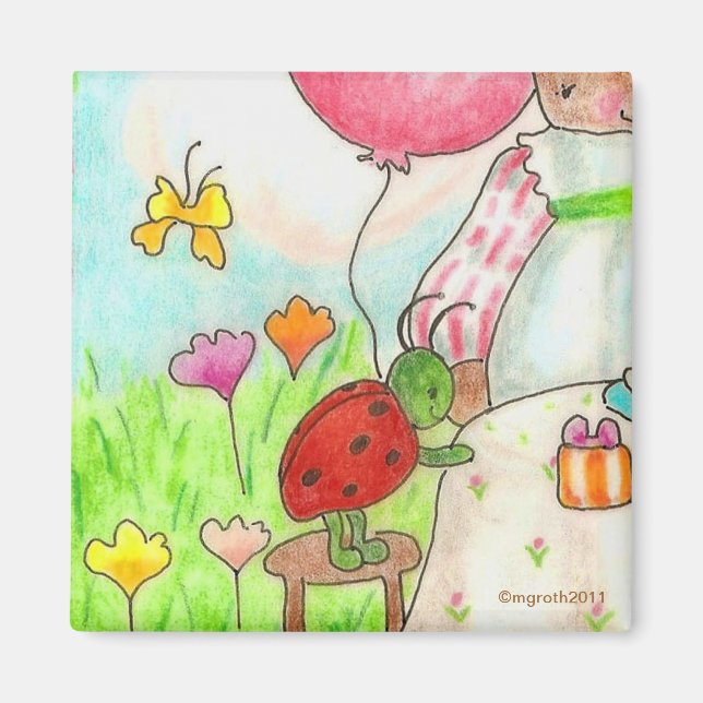 liten magnet party kryp (Framsidan)