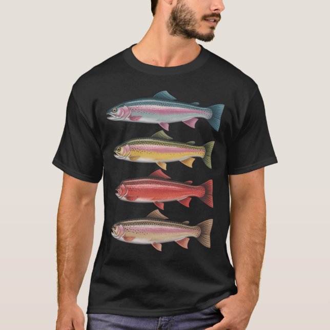 liten malartade fisk t shirt (Framsida)