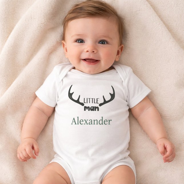 Liten man Hirschhorn Baby Bodysuit  T Shirt (Skapare uppladdad)