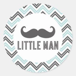 Liten man mustasch klistermärke