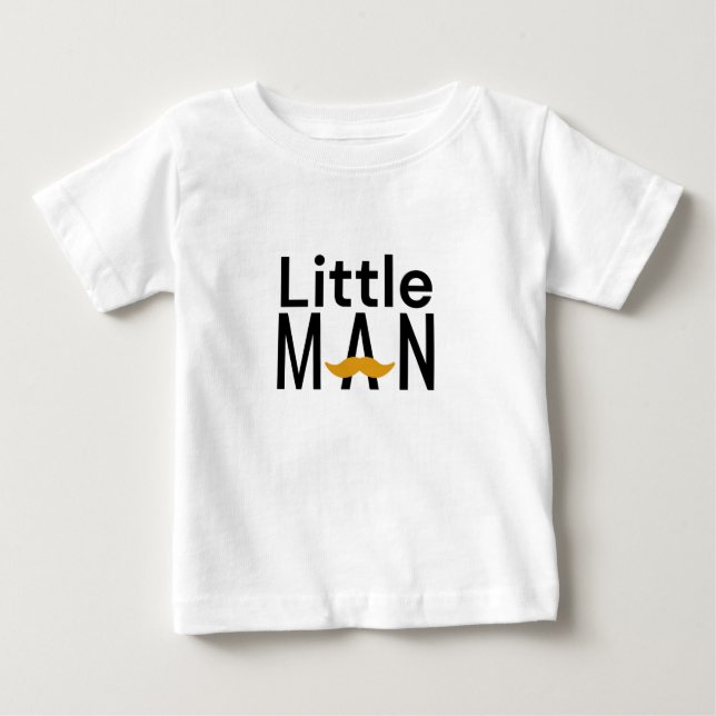 Liten Man Toddlerskjorta T Shirt (Framsida)
