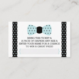 Liten mans blöjlotter, babyblå, svart tilläggskort