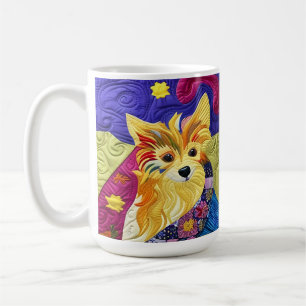 Liten marionettfilm som design kaffemugg