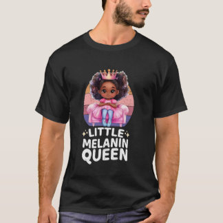Liten melaninkung Black History Month afrikansk G T Shirt