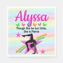 LITEN MEN BRA GYMNASTICS GIRL DESIGN PAPPERSSERVETT