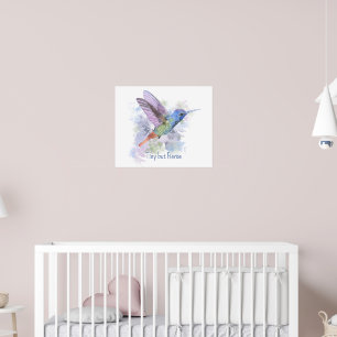 Liten men eldig Citat Whimsical Rufous Kolibri Poster