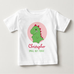Liten men eldig Rolig söt Dino Chibi T-Rex T Shirt