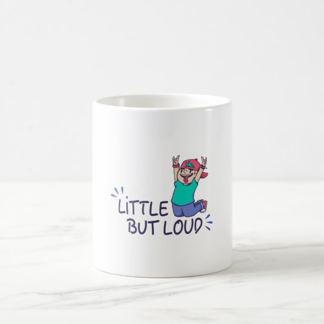 Liten men högljudd kaffemugg (Center)