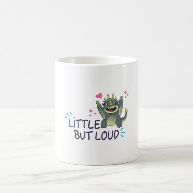 Liten men högljudd kaffemugg (Center)