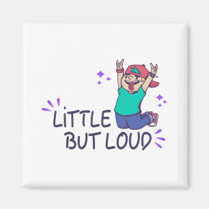 Liten men högljudd sweatshirt magnet