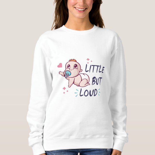 Liten men högljudd t shirt (Framsida)