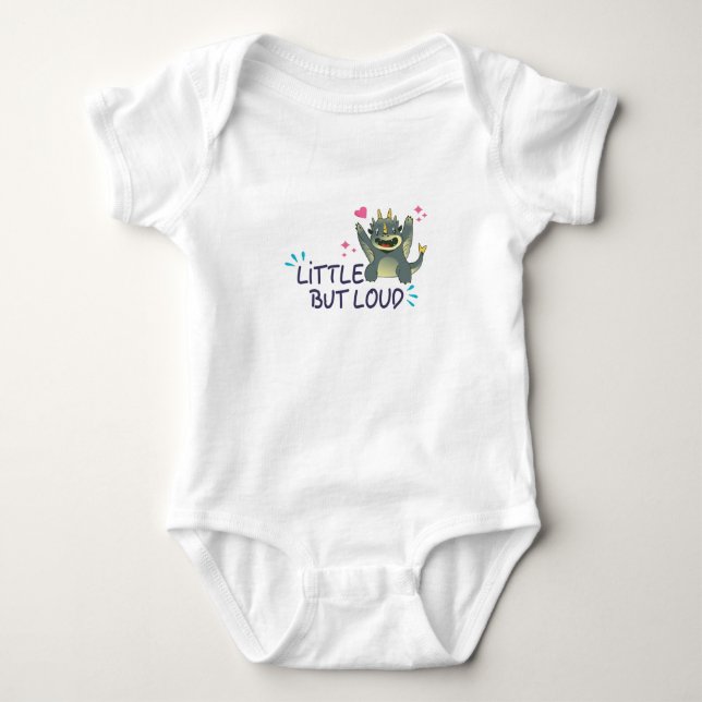 Liten men högljudd t shirt (Framsida)