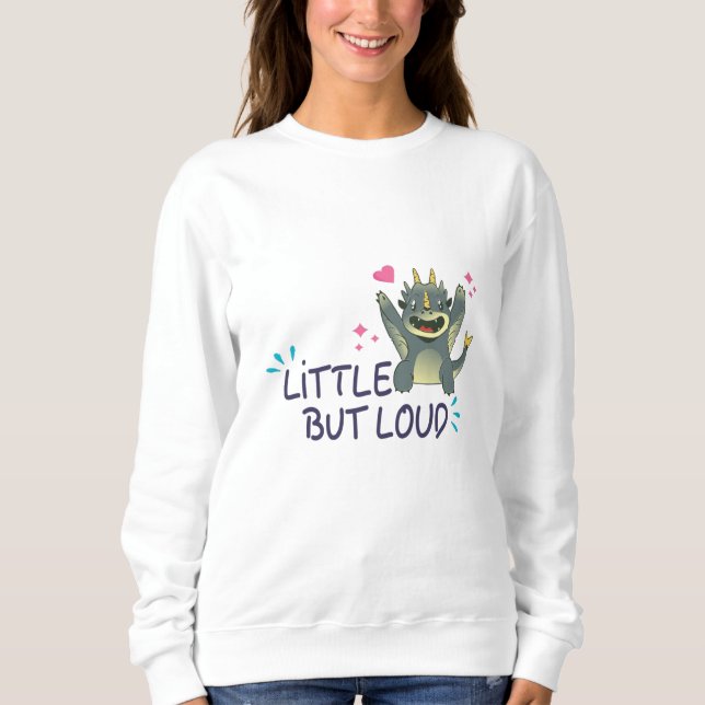 Liten men högljudd t shirt (Framsida)