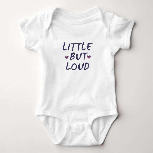 Liten men högljudd t shirt (Framsida)
