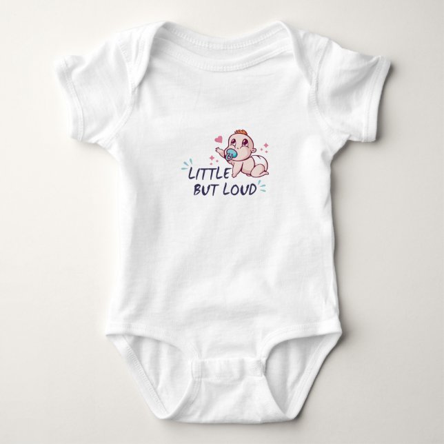 Liten men högljudd t shirt (Framsida)