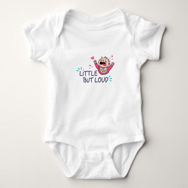 Liten men högljudd t shirt (Framsida)