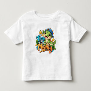 Liten men mäktig dinosauriepojke (pojke) t shirt