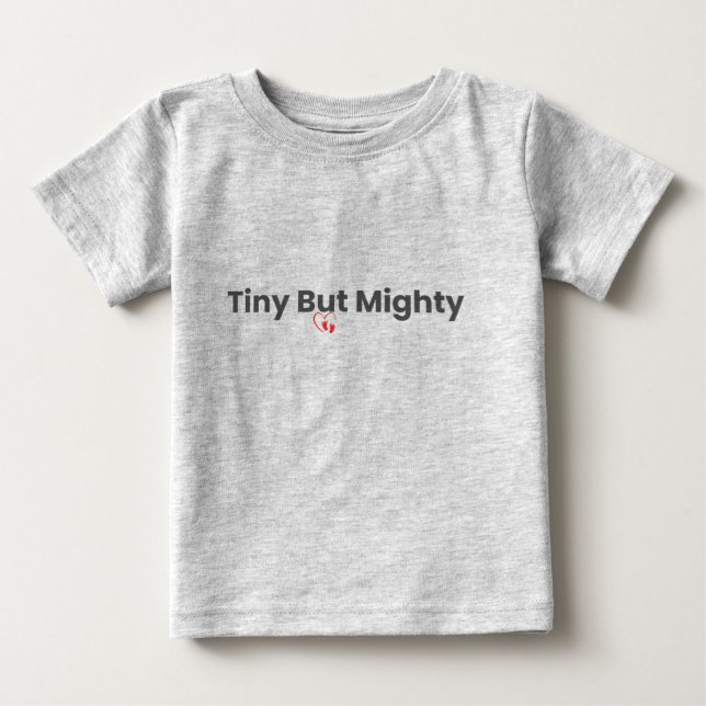 Liten men mäktig söt barn grafisk t-shirt (Framsida)