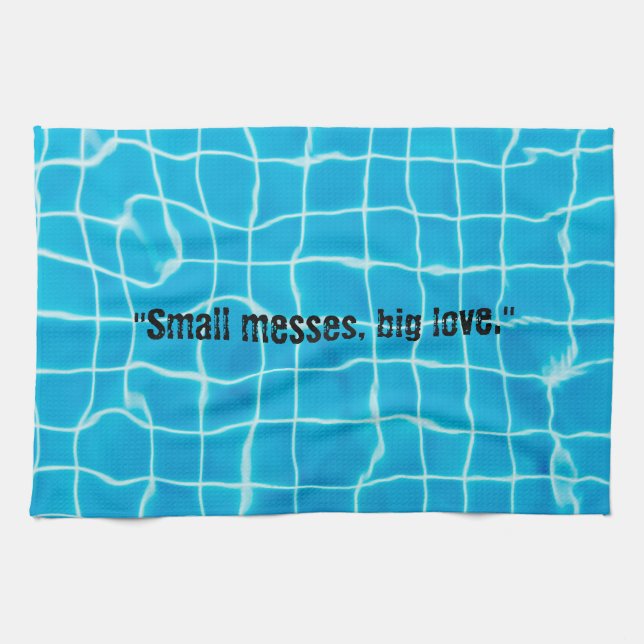 Liten Messer, Big Kärlek Kitchen Towel Kökshandduk (Horisontell)