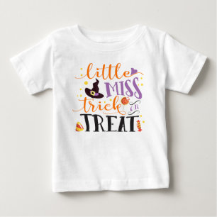 liten miss bus eller godis söt halloween tee