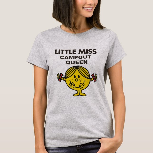 liten miss Campout Queen T Shirt (Framsida)