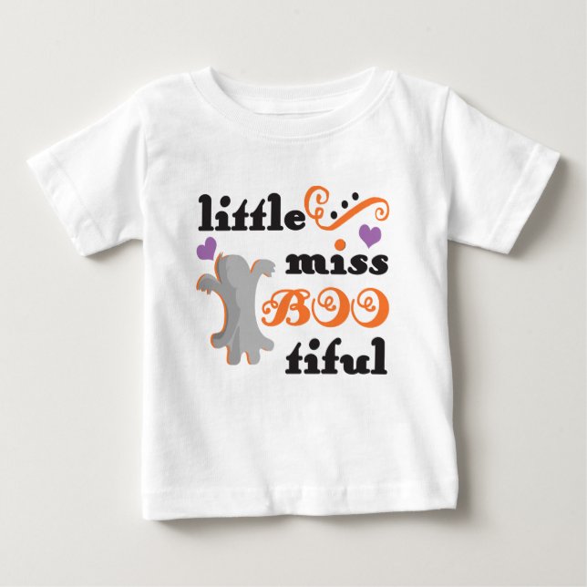 liten miss, söt halloween t shirt (Framsida)