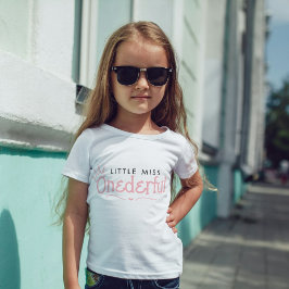 Liten miss Underbar 1-års födelsedagsbarn T-shirt