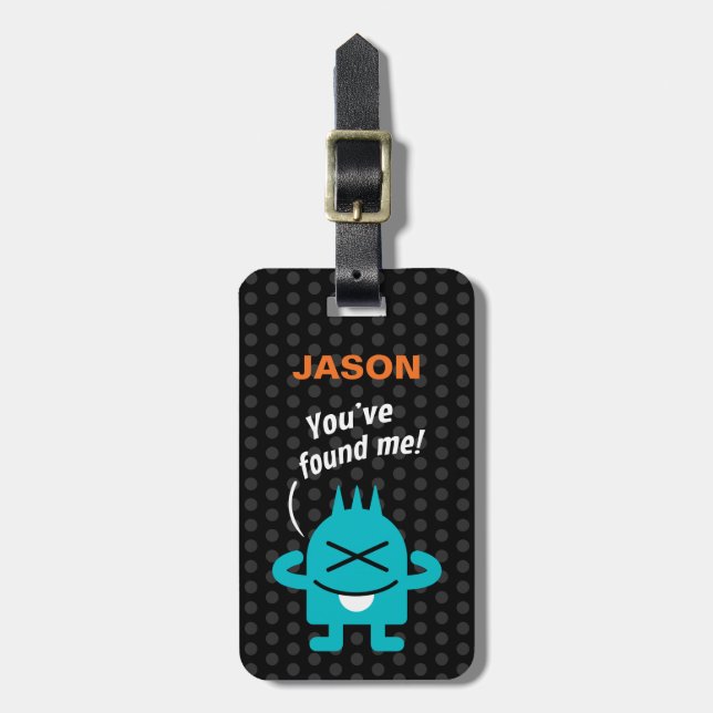 Liten monster (anpassningsbar) bagagebricka (Vertikal Framsida)