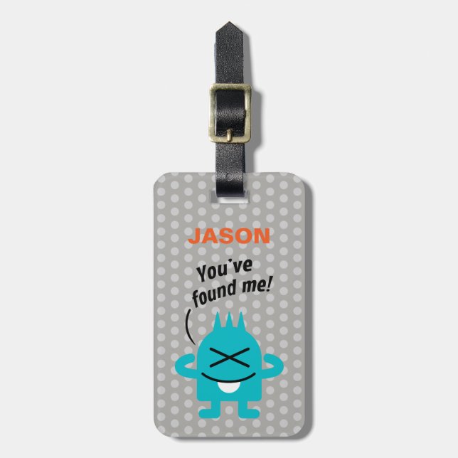 Liten monster (anpassningsbar) bagagebricka (Vertikal Framsida)