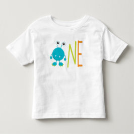 Liten monster första födelsedagen ONE t-shirt