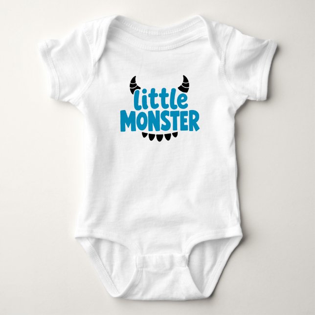 Liten monster söt Halloween baby T Shirt (Framsida)