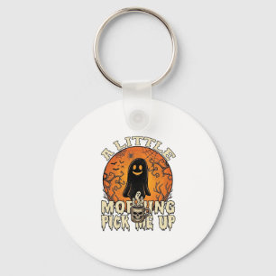 Liten morgonplock Upp Halloween Ghost Skull Mu Nyckelring