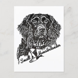 Liten Munsterlander (logotyp)  Vykort