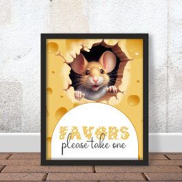Liten mus i Baby Shower-favoriter Poster